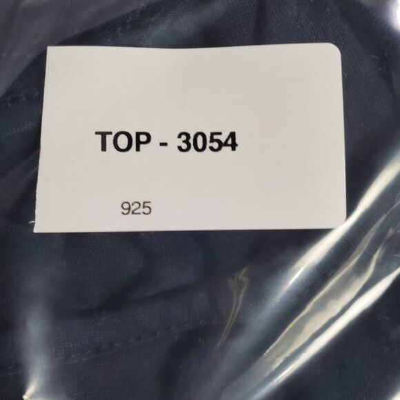 Mason & Belle Women’s Blouse XL Navy Blue Floral Print Short Sleeve Top - Picture 7 of 7